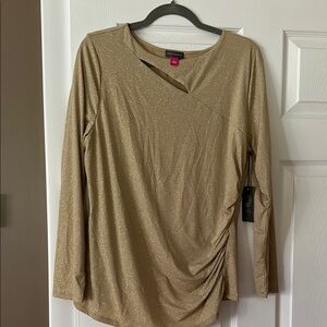 Glittery Tan Women's Top